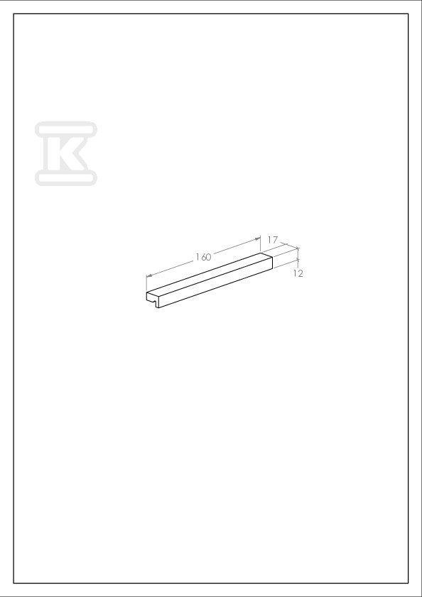 Uchwyt 16 KWADRO (do modułów 40 cm), - A817029339