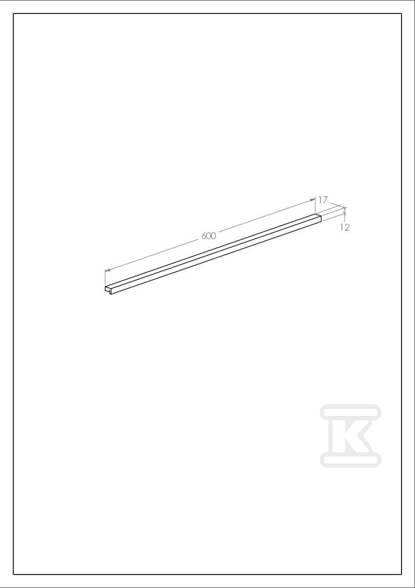 Uchwyt 60 (do szafek/komód 80 cm), - A817031485