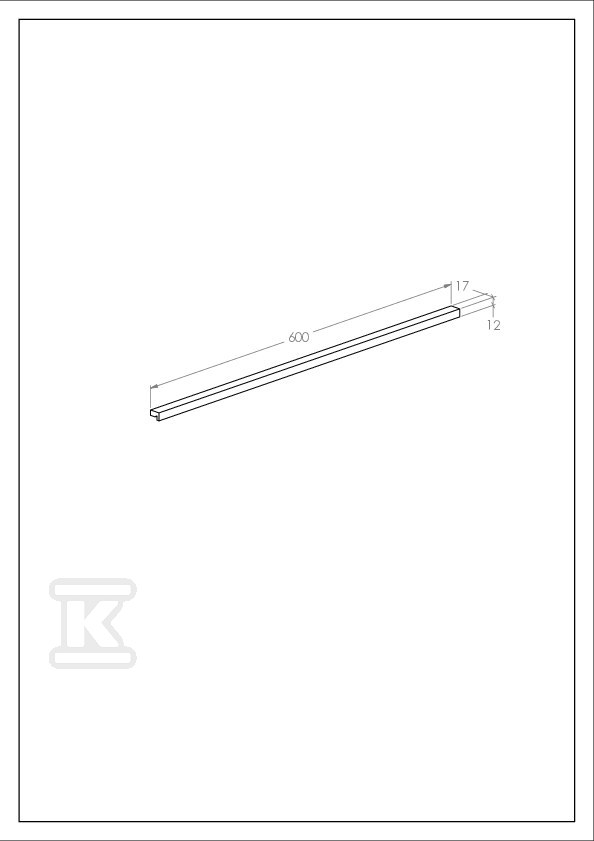 Uchwyt 60 KWADRO (do szafek/komód 80 - A817031557