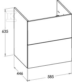 Szafka łazienkowa ELLA 60 cm z 2 - A857769534