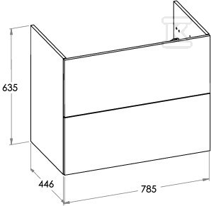 Szafka łazienkowa ELLA 80 cm z 2 - A857770534