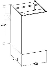 Moduł boczny z koszem Cargo ELLA 40 cm, - A857774534