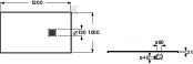 ROCA TERRAN obdĺžniková sprchová - AP1015782BC01100