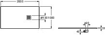 ROCA TERRAN obdĺžniková sprchová - AP1017D03E801100