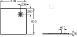 Brodzik TERRAN kwadratowy 800 x 800 mm - AP10332032001660