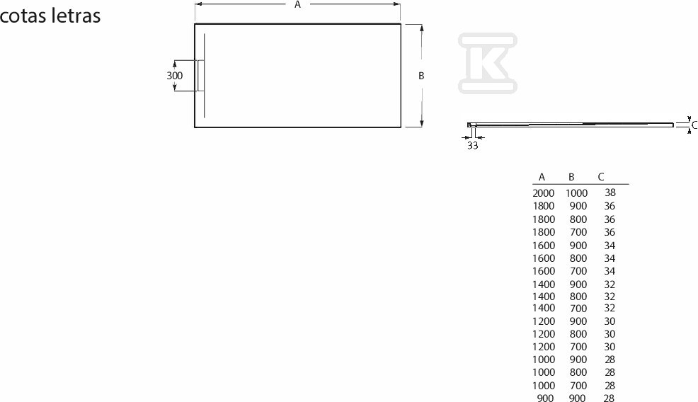 Brodzik PYROS kwadratowy 900 x 900 mm - AP90138438401400