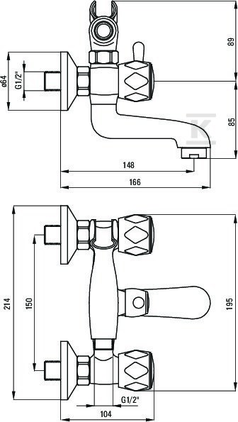 Bateria wannowa Teno z zestawem - BON_011D