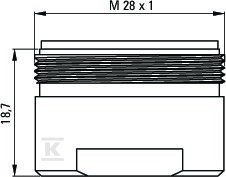 Aerator do baterii wannowych - premium, - XDC00PCZ2