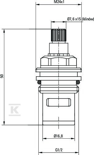 Głowica ceramiczna do baterii - XPCT5GJZ2