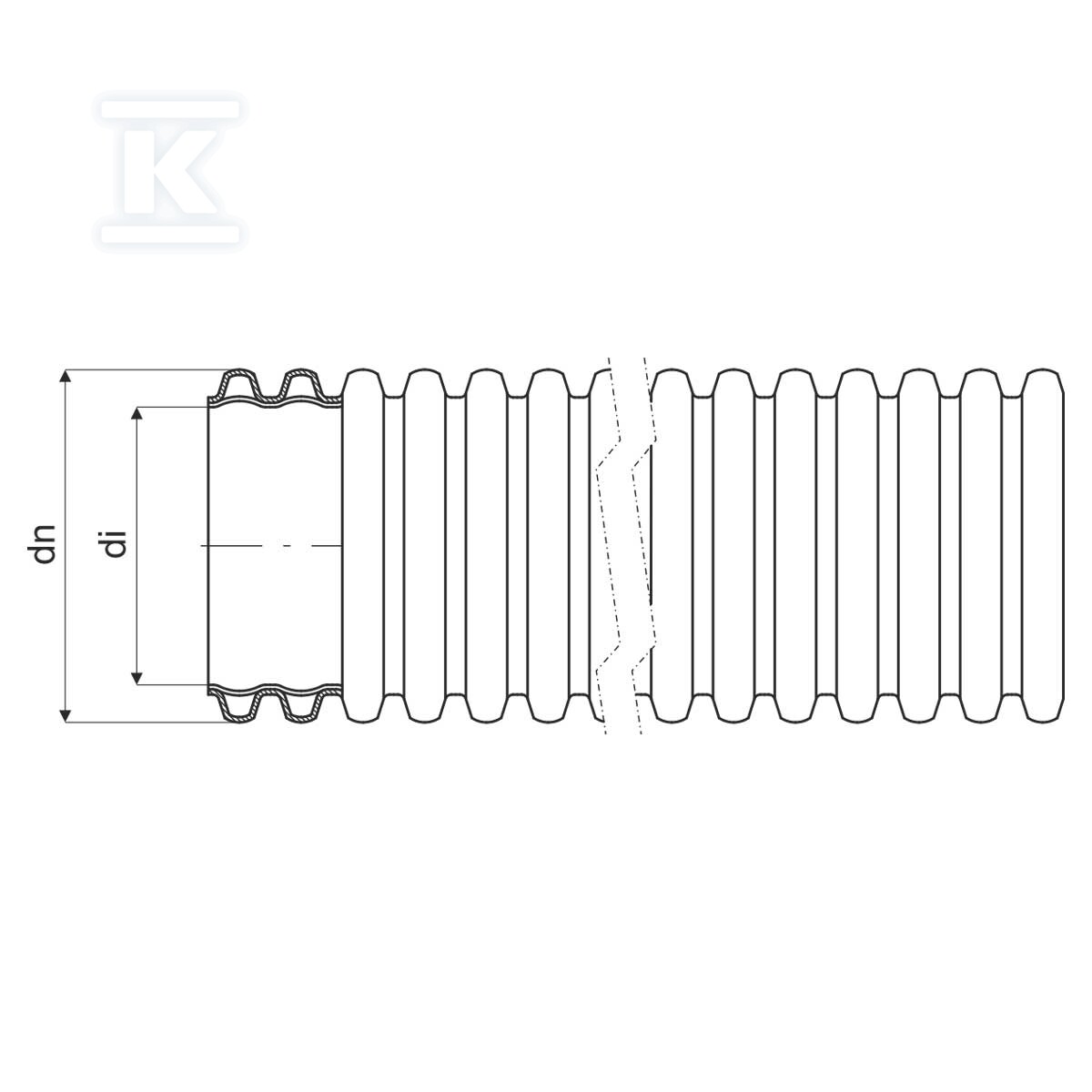 Teava KOPOFLEX KF 40 albastra - KF 09040_CB