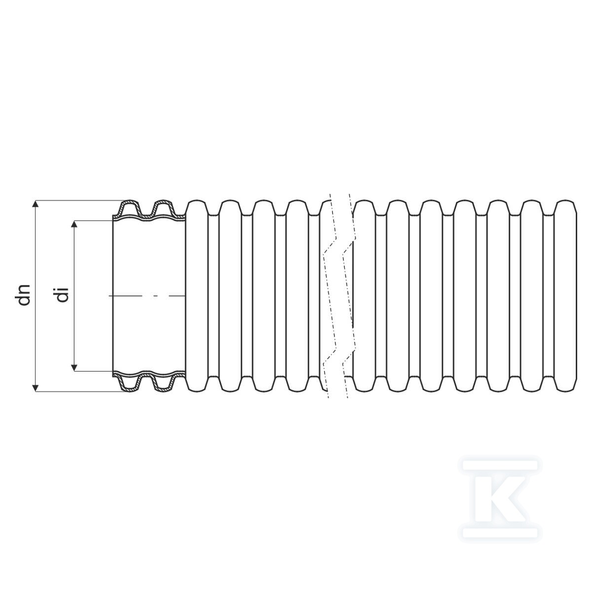 Teava neagra KOPOFLEX KFUV 90 - KF 09090_UVFA