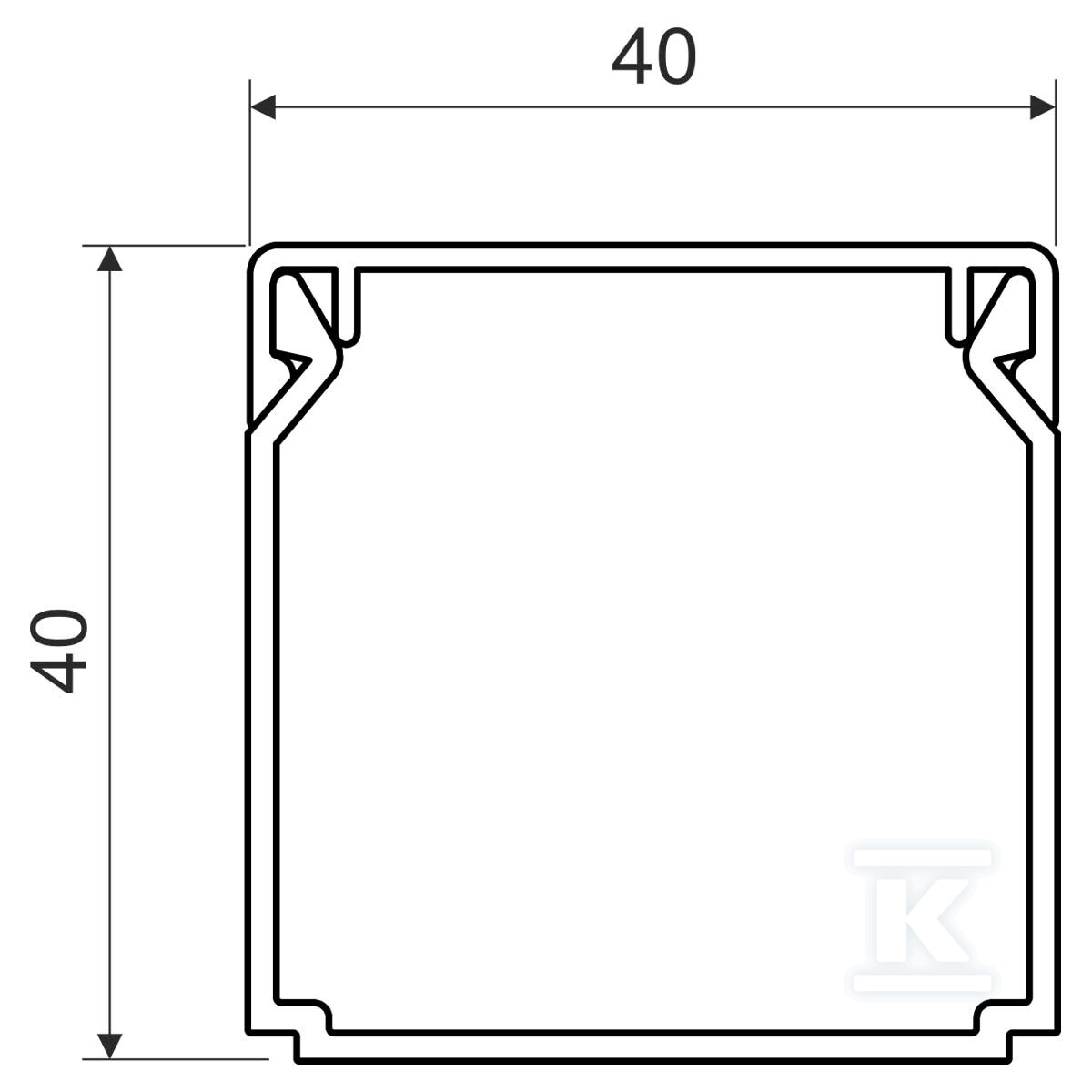 LHD 40x40HF HD rail - LHD 40X40HF_HD