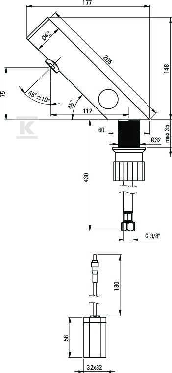 Bateria umywalkowa bezdotykowa z - BQR_F29R