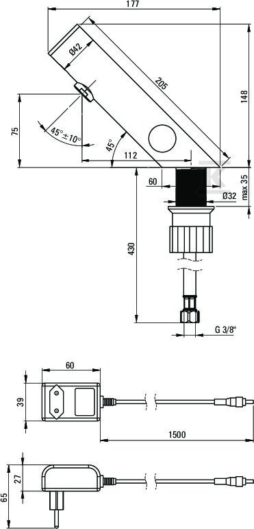 Bateria umywalkowa bezdotykowa z - BQR_F29V