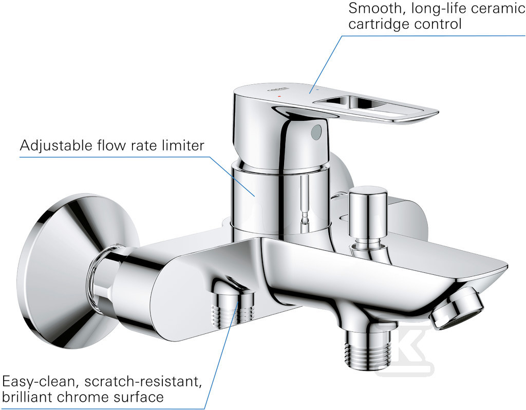 Bateria wannowa Grohe BauLoop - 23602001