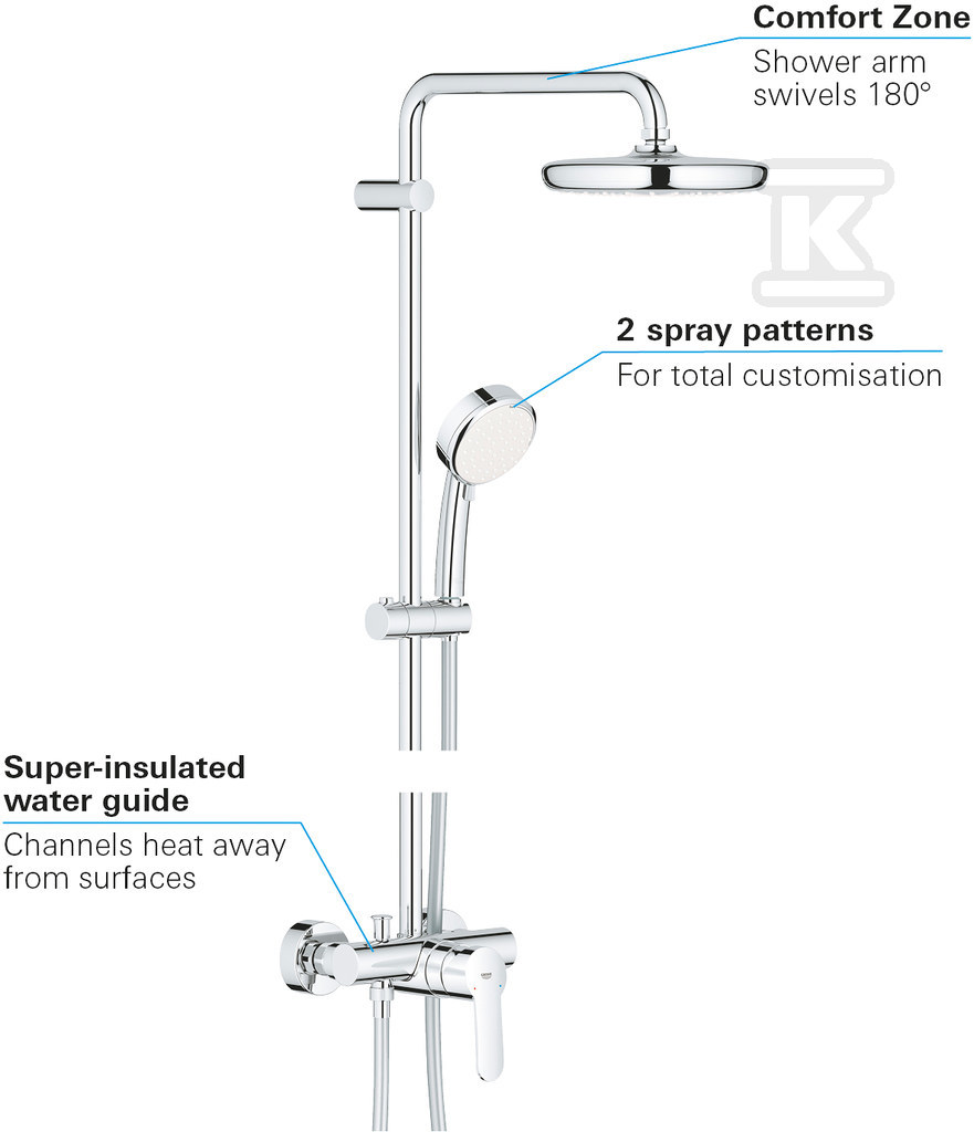 Tempesta Cosmopolitan System 210 Shower - 26224001