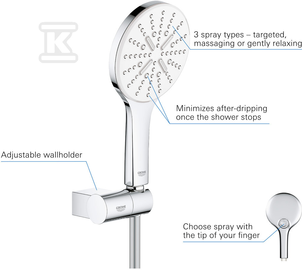 Rainshower SmartActive 130 3-spray - 26580LS0