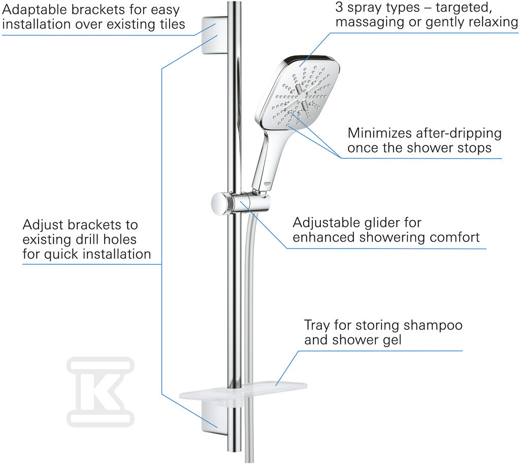 Rainshower SmartActive 130 Cube Shower - 26583000