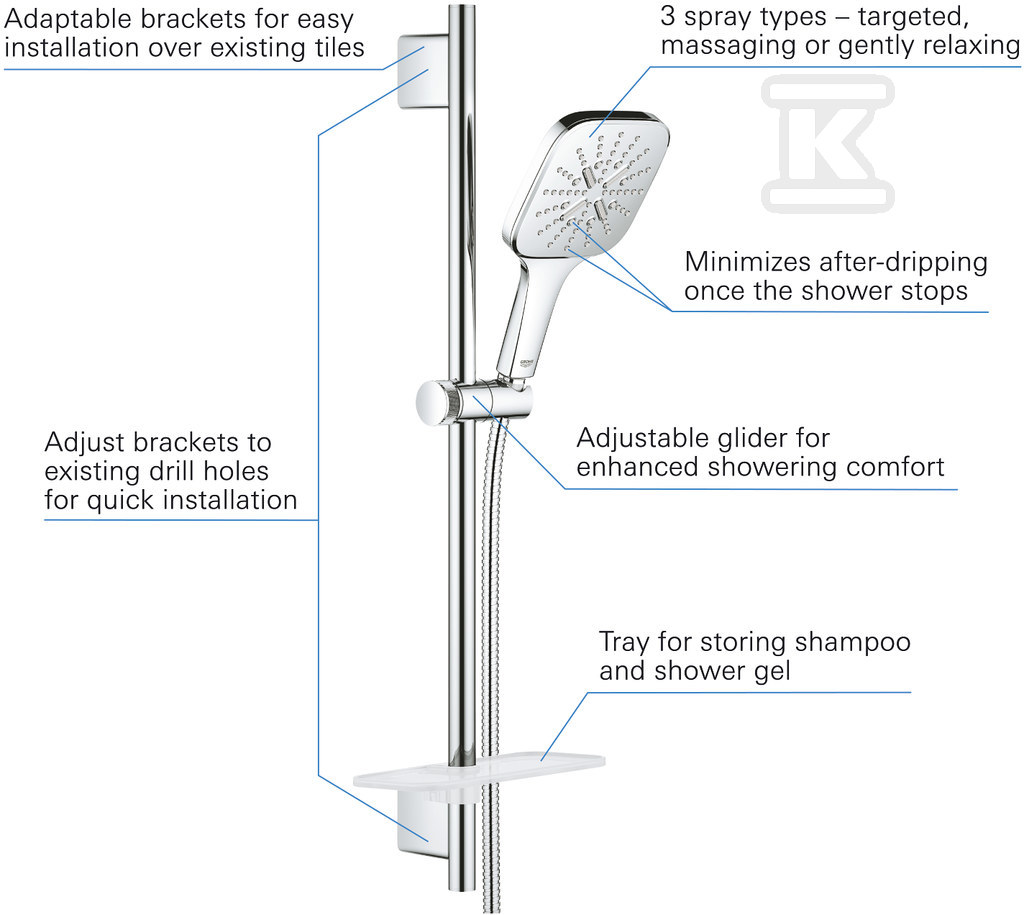 Rainshower SmartActive 130 Cube Shower - 26585000