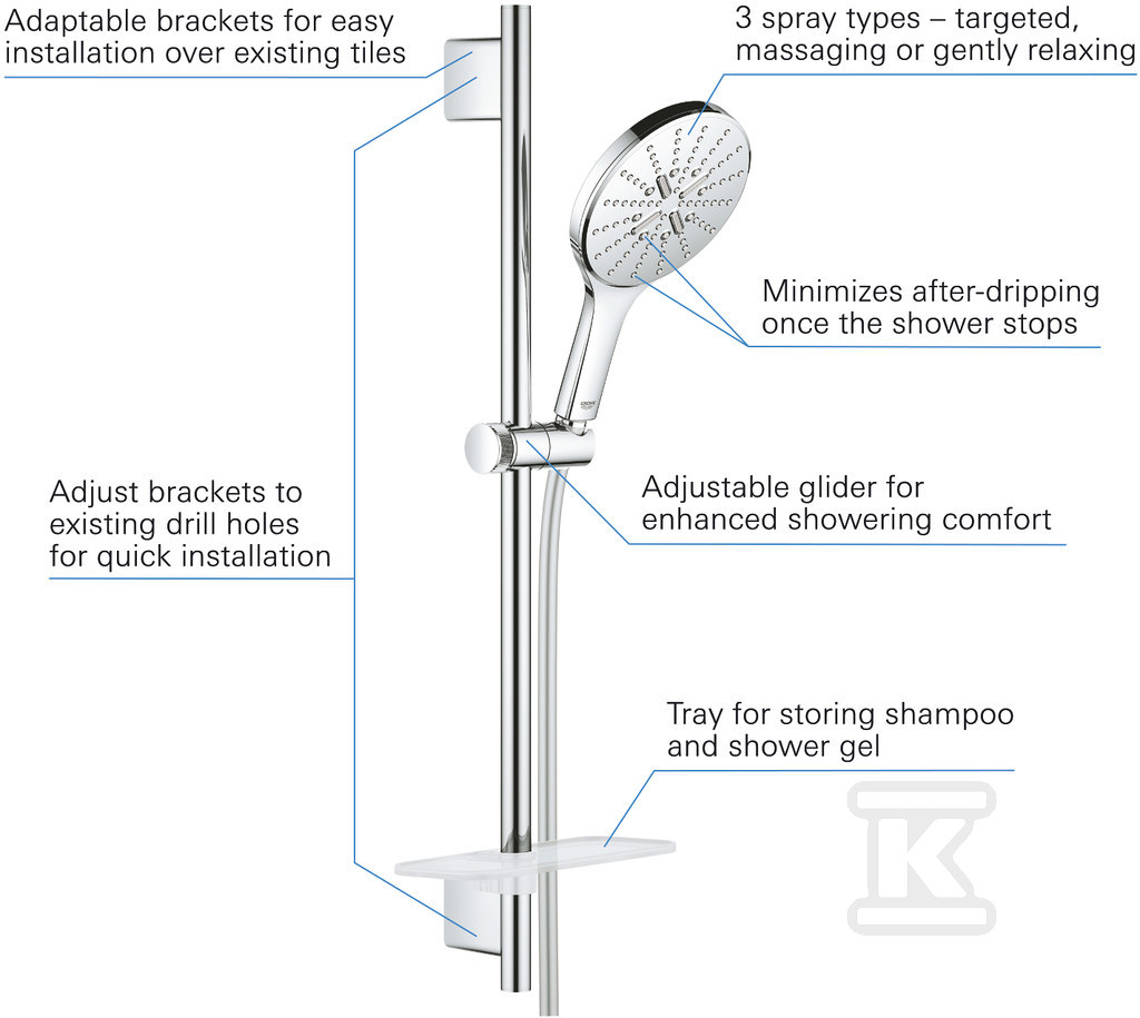 Rainshower SmartActive 150 Set with 600 - 26591000