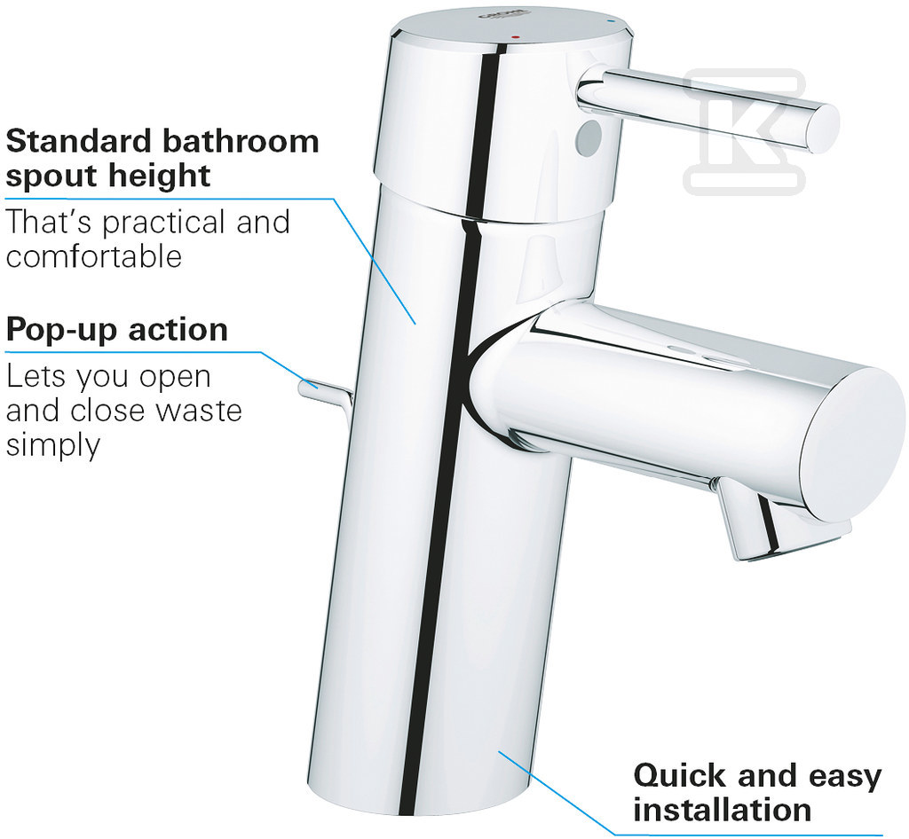 Concetto - washbasin faucet, - 32204001