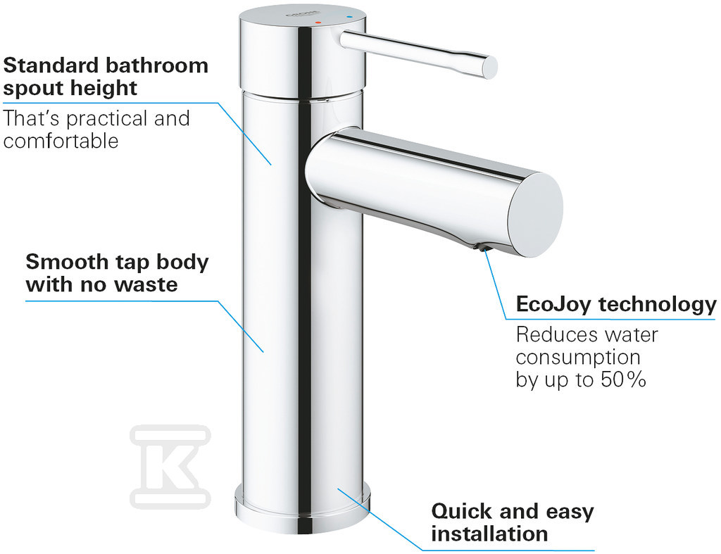 Bateria umywalkowa Grohe Essence, - 34294001