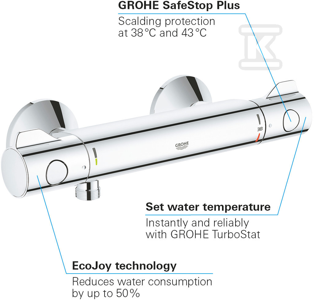 Grohtherm 800 - thermostatic shower - 34558000