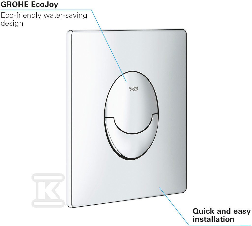 Skate Air, flush button, for 2-capacity - 38505000