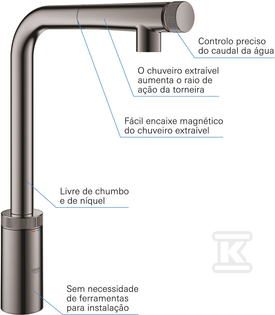 Bateria zlewozmywakowa Minta - 31613A00