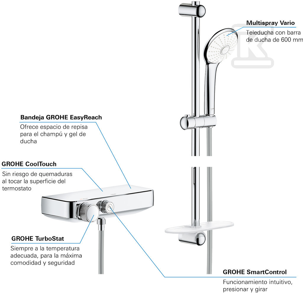 Bateria prysznicowa Grohe Grohtherm - 34720000