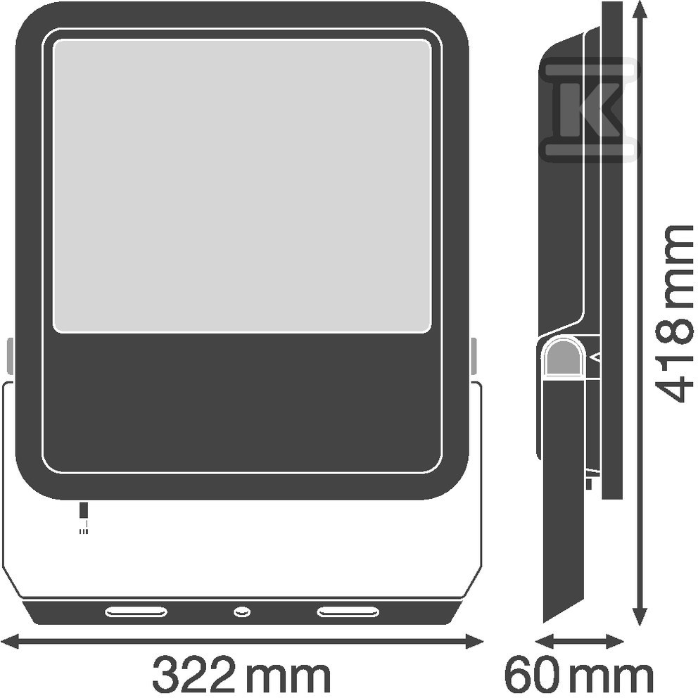 Naświetlacz LED FLOOD PFM SYM 100° 165W - 4058075423749