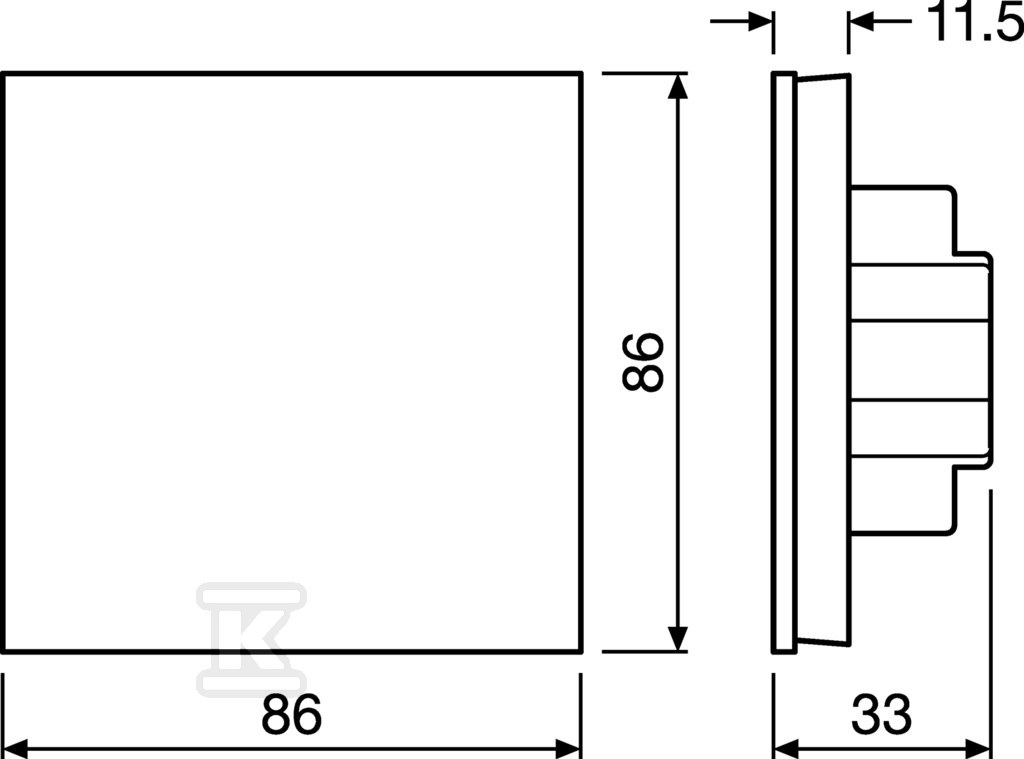 Panel dotykowy LC RF TOUCH PANEL RGBW - 4058075435896