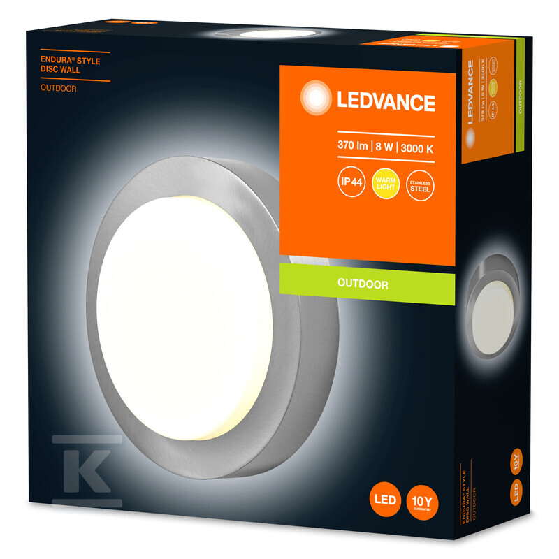 Oprawa LED ENDURA STYLE DISC Wall 8W - 4058075564121