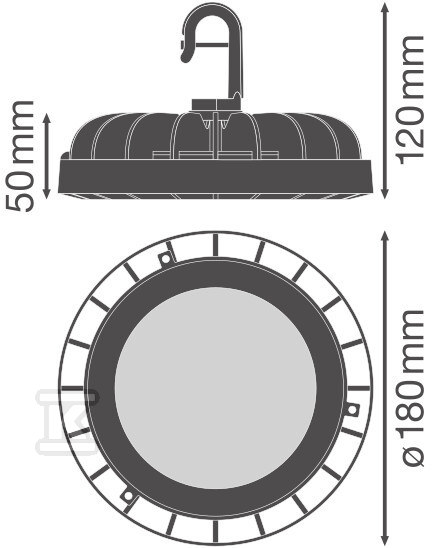 Oprawa przemysłowa HIGH BAY COMPACT V - 4058075708174