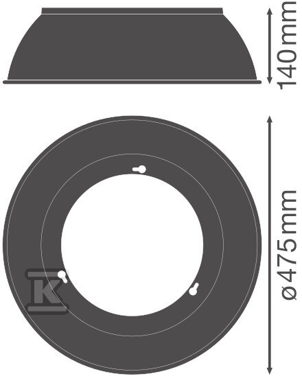 Odbłyśniki do opraw HIGH BAY COMPACT V - 4058075715264