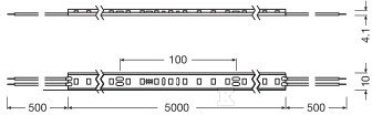 Value V-1000 LED strip 40W 830 5m IP66 - 4058075705548