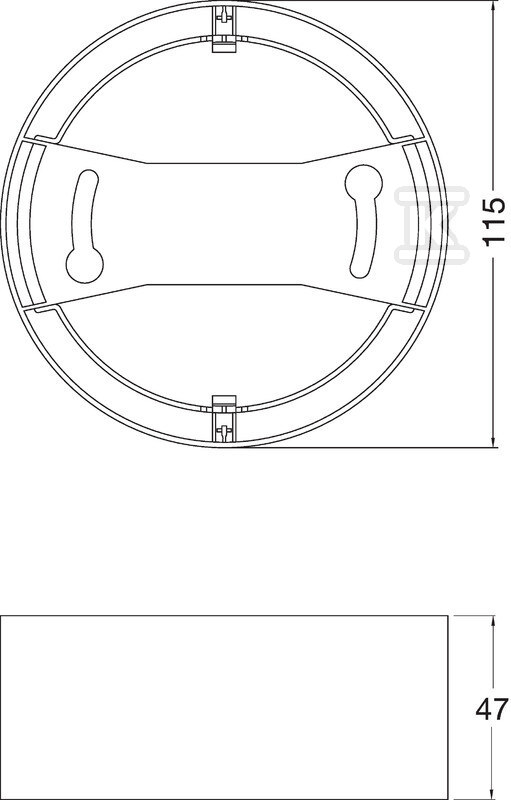 Rám pro downlight DL, IP44, RÁM DN115, - 4058075709904