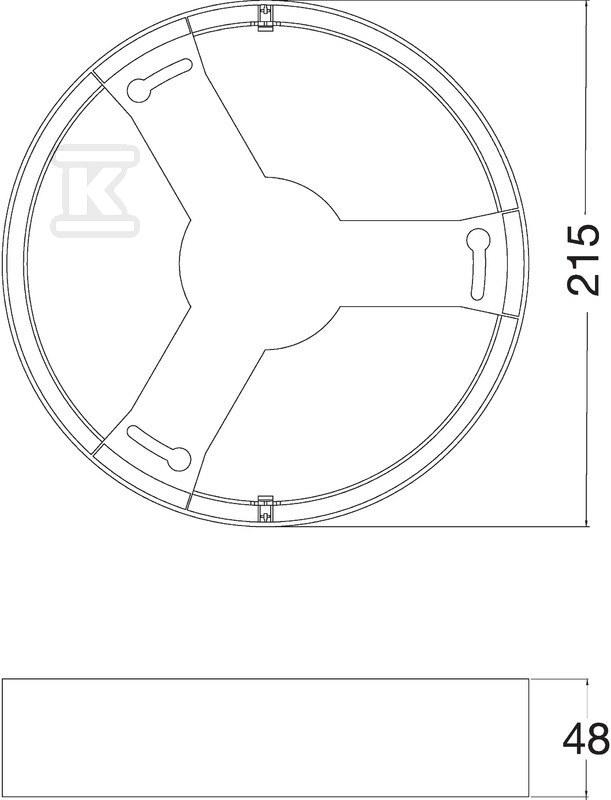 Rám pro downlight DL, IP44, RÁM DN215, - 4058075709966