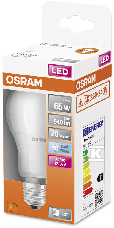 Lampa LED SUPERSTAR+ CLASSIC A 65 FR 9W - 4058075757622