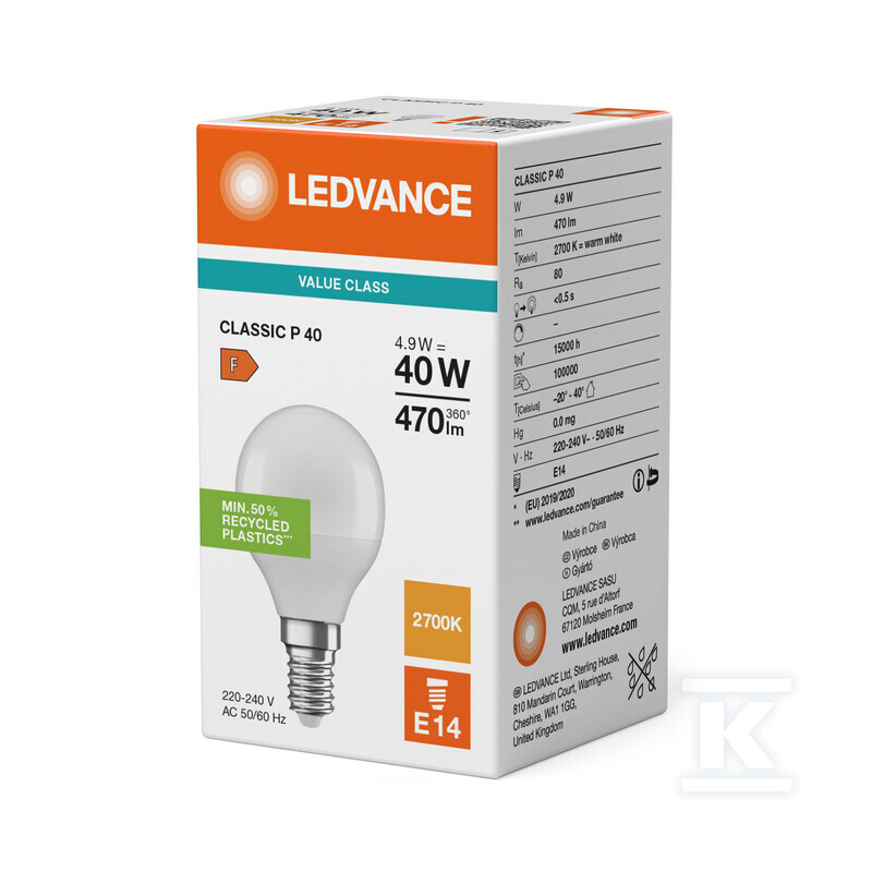 Lampa LED Value Class CLASSIC P 40 FR - 4099854049408