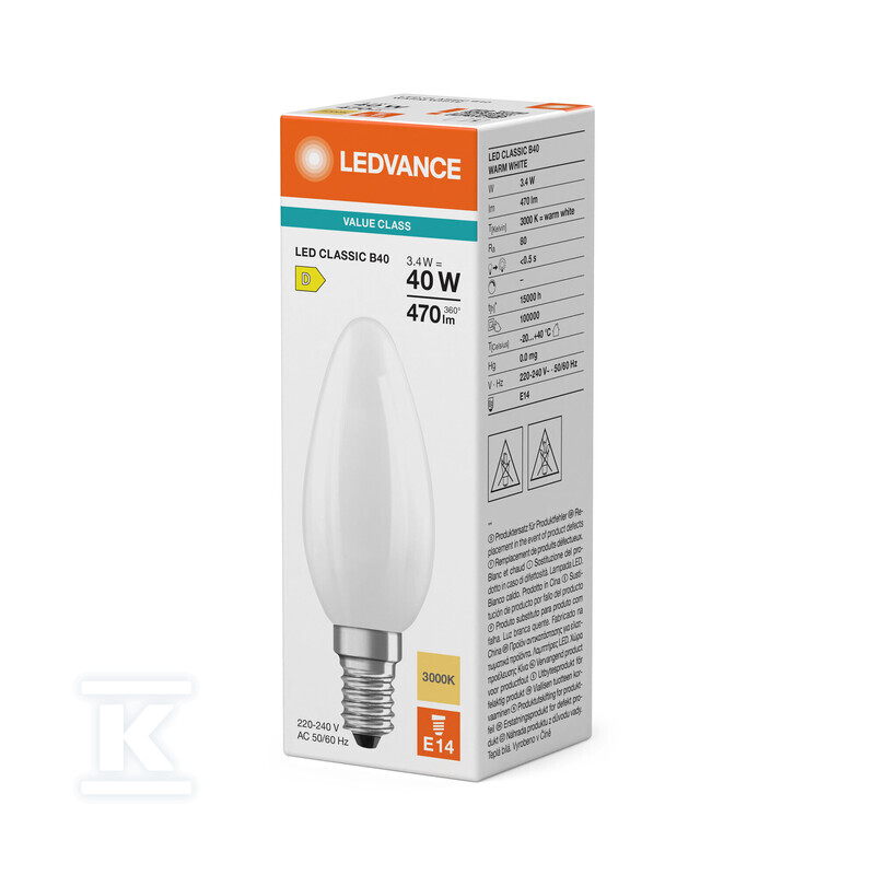 Світлодіодна лампа CLASSIC B V 4.2W 830 - 4099854484070