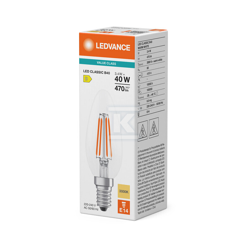 Світлодіодна лампа CLASSIC B V 4W 830 - 4099854484131