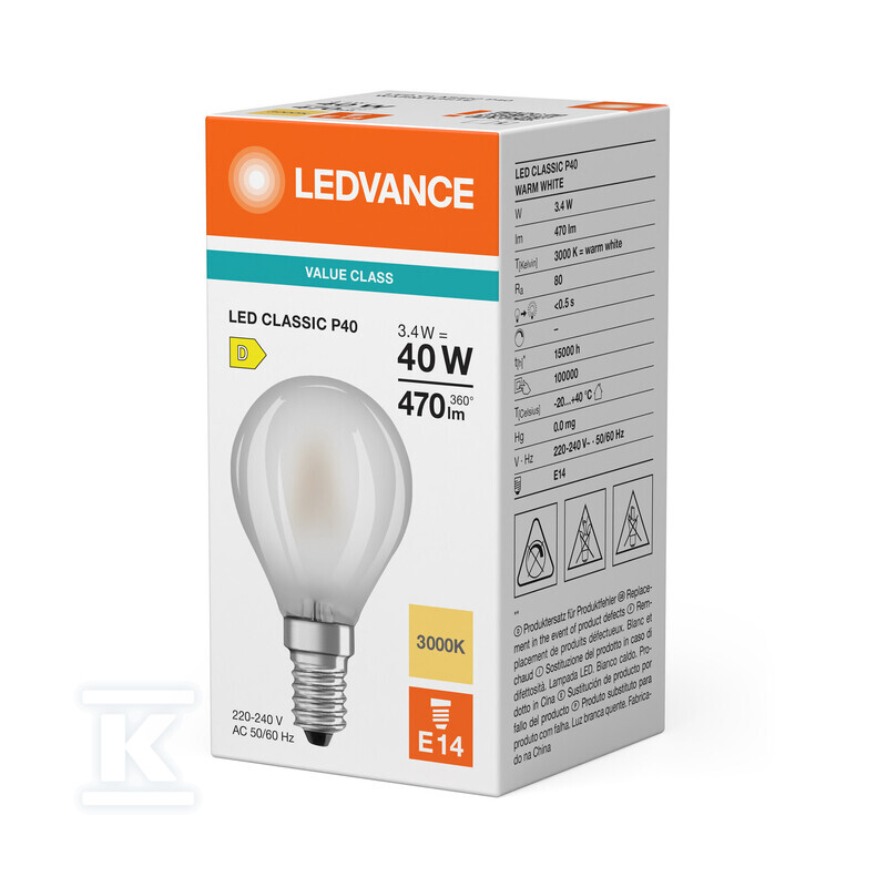 Світлодіодна лампа CLASSIC P V 4.2W 830 - 4099854482205