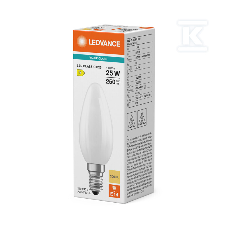 Світлодіодна лампа CLASSIC B V 2.5W 830 - 4099854484155