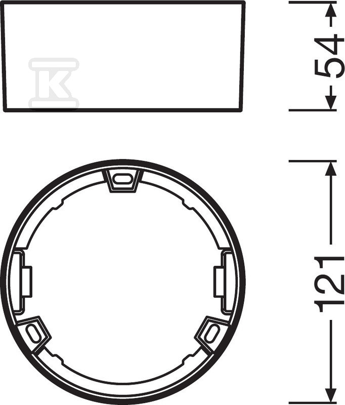 Oprawa LED Downlight Slim Frame Dn105 - 4058075079151