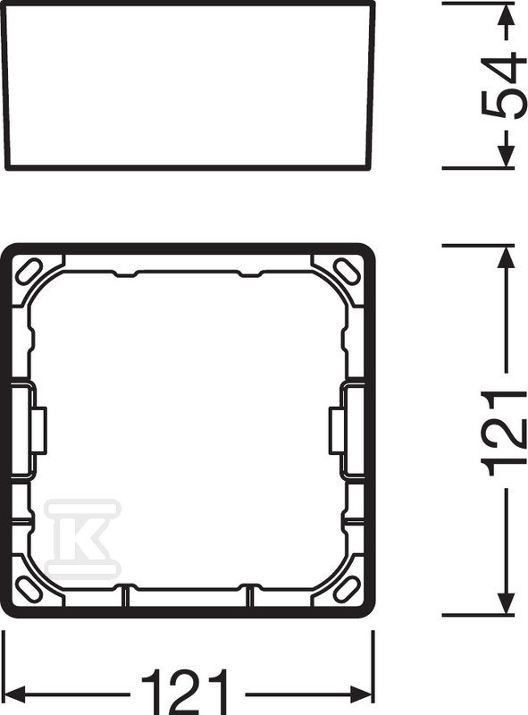 Oprawa LED Downlight Slim Frame Sq105 - 4058075079397