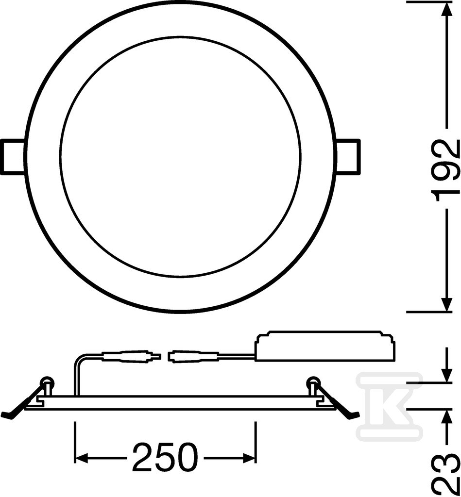 Oprawa DOWNLIGHT LED DL SLIM VALUE - 4058075063921