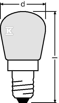 SPC.T26/57 FR bulb (matte) 15W E14 - 4050300003085