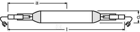 High pressure metal halide lamp HQI TS - 4008321530660