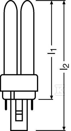 Świetlówka kompaktowa DULUX D/E G24Q-3 - 4050300020303